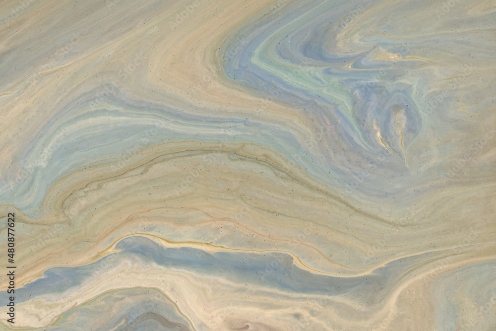 Abstract fluid art background light beige and blue colors. Liquid marble. Acrylic painting with gray gradient Abstract fluid art background light beige and blue colors. Liquid marble. Acrylic painting with gray gradient
