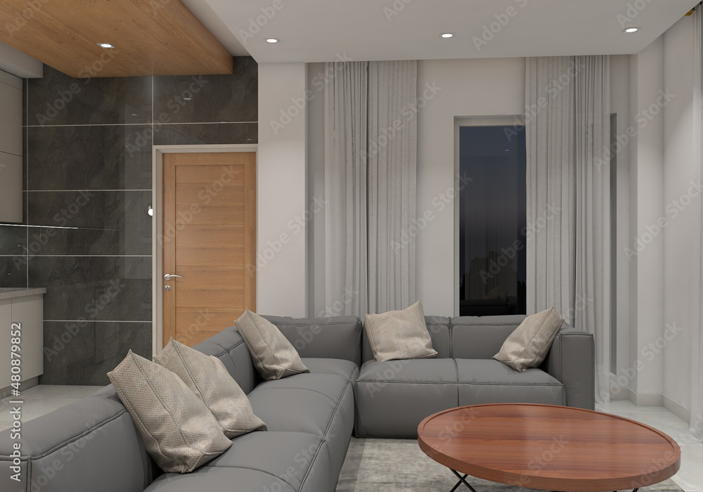 Fototapeta premium 3D Interior Design