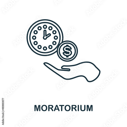 Canvas Print Moratorium icon
