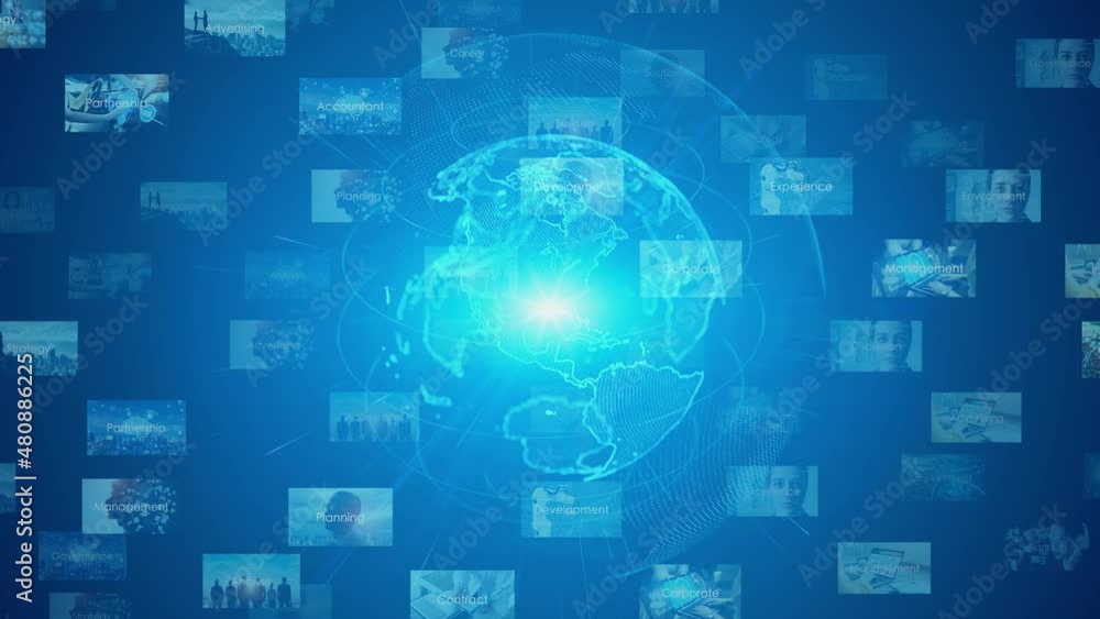 Global communication network concept. Digital transformation. Global communication network concept. Digital transformation.