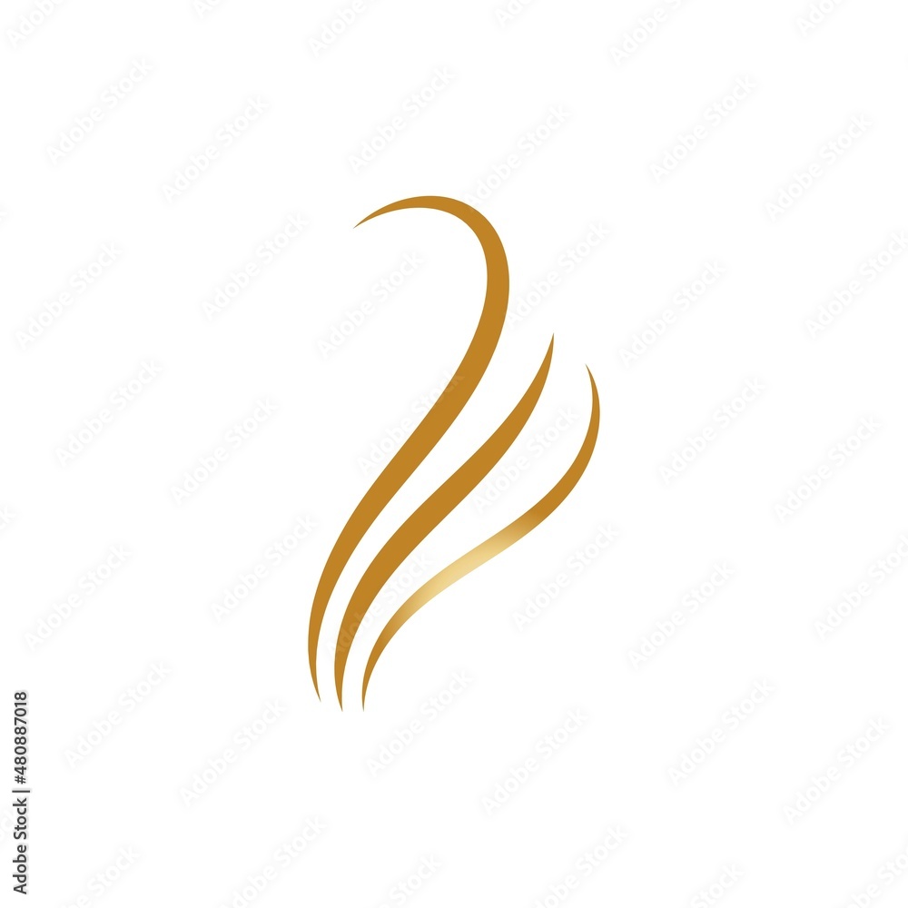 hair wave woman logo vector illustration design hair wave woman logo vector illustration design