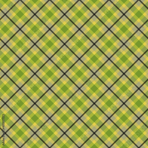 Wallpaper Mural green and yellow plaid Torontodigital.ca