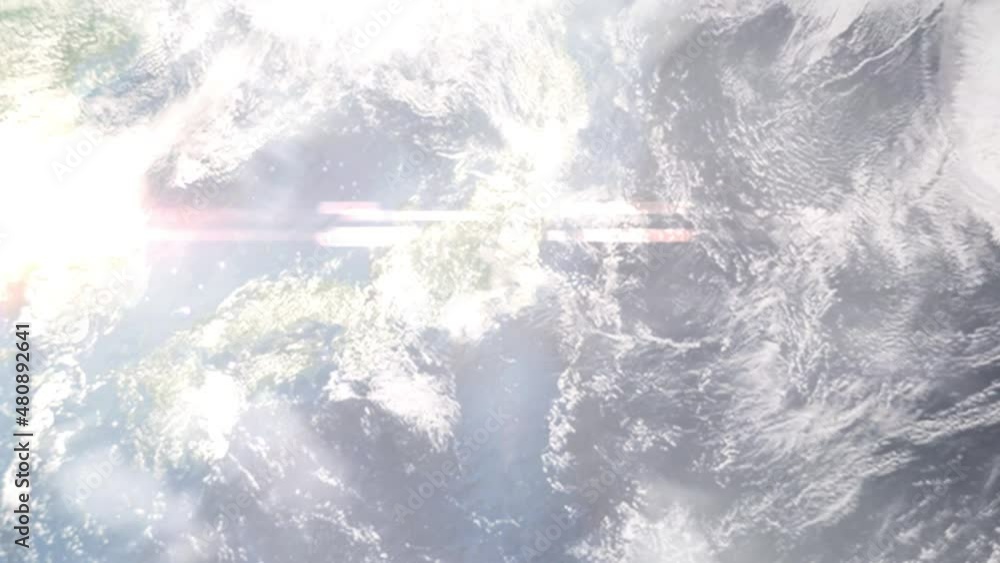 Zoom in from space and focus on Japan, Mitaka. 3D Animation. Background for travel intro. Elements of this image furnished by NASA Zoom in from space and focus on Japan, Mitaka. 3D Animation. Background for travel intro. Elements of this image furnished by NASA