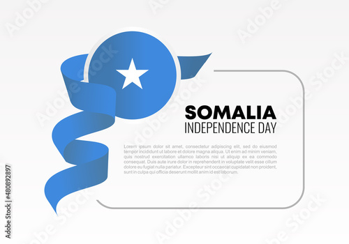 Somalia independence day background banner poster for national celebration on July 1 st.