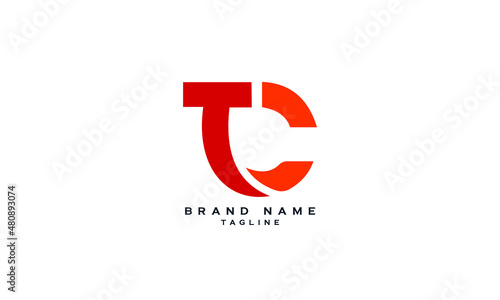 TC, CT, Abstract initial monogram letter alphabet logo design photo