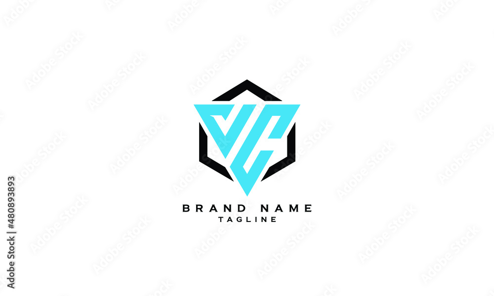 VC, CV, JC, CJ, AC, CA, Abstract initial monogram letter alphabet logo design VC, CV, JC, CJ, AC, CA, Abstract initial monogram letter alphabet logo design