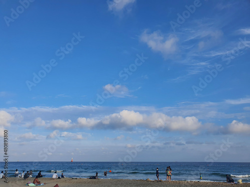 beach and sea