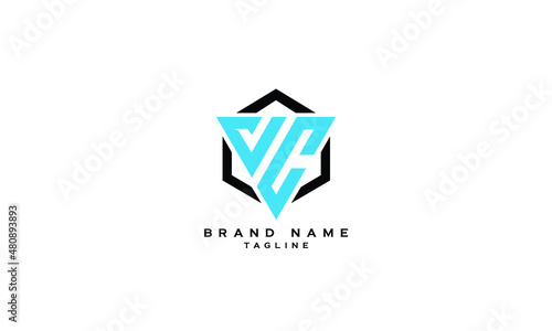 VC, CV, JC, CJ, AC, CA, Abstract initial monogram letter alphabet logo design