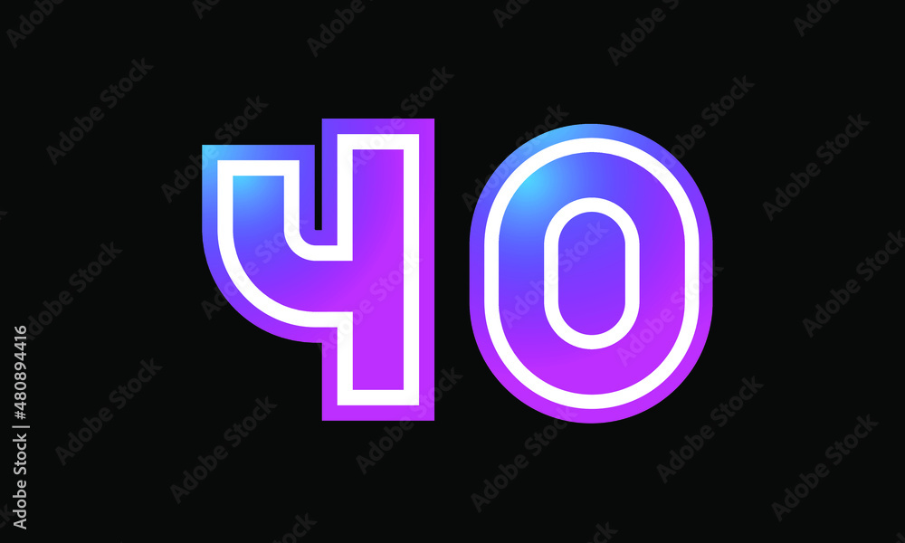 40 New Number Metaverse Color Purple Business 40 New Number Metaverse Color Purple Business