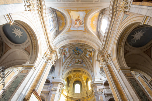 The Co-cathedral of Santa Maria Assunta  Sutri  Built on previous sacred buildings in the 17th century and renovations to the Baroque style in the 17th century .