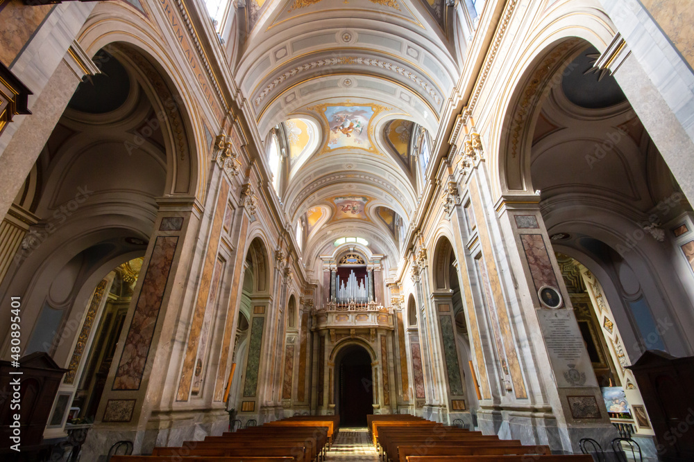 The Co-cathedral of Santa Maria Assunta (Sutri) Built on previous sacred buildings in the 17th century and renovations to the Baroque style in the 17th century .