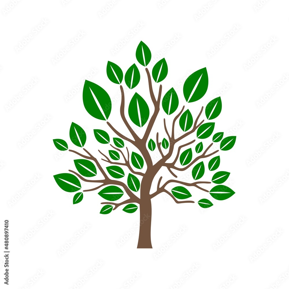 Fototapeta premium Tree icon isolated on white background 