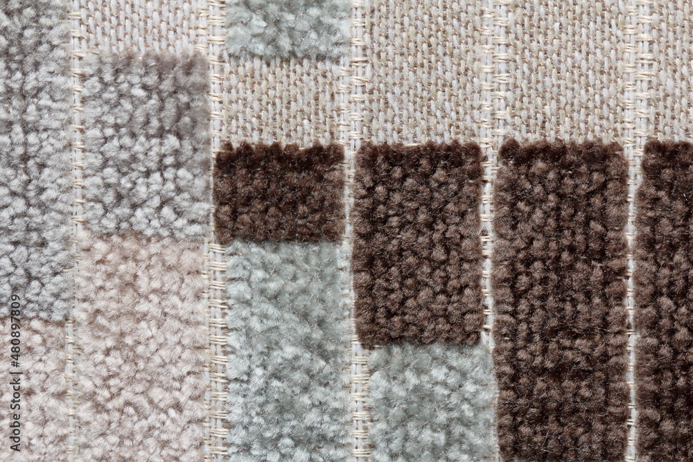 Fototapeta premium soft fabric texture with geometric pattern