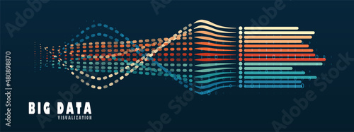 Abstract infographics visualization