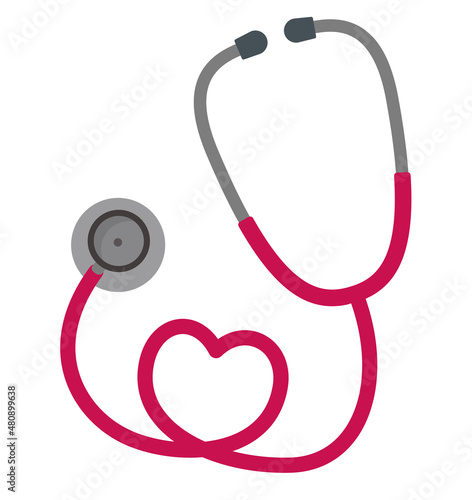 聴診器のイラスト（Stethoscope）