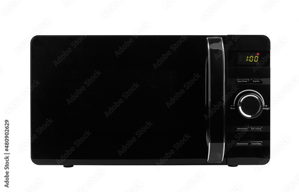 Black microwave isolated Black microwave isolated