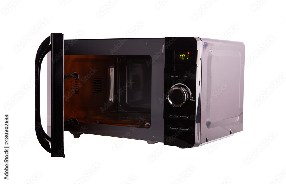 Obraz premium Open microwave oven