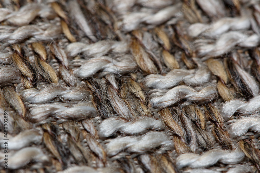 interlacing threads in jacquard fabric close-up interlacing threads in jacquard fabric close-up