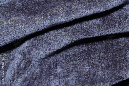 Foto texture of soft chenille fabric