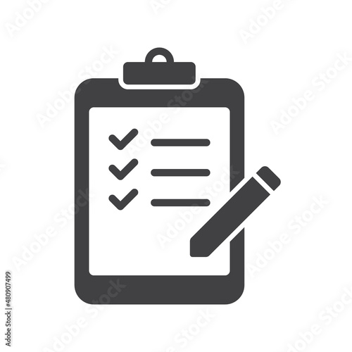 clipboard vector icon isolated on white background. clipboard stock vector illustration for web, mobile app and ui design