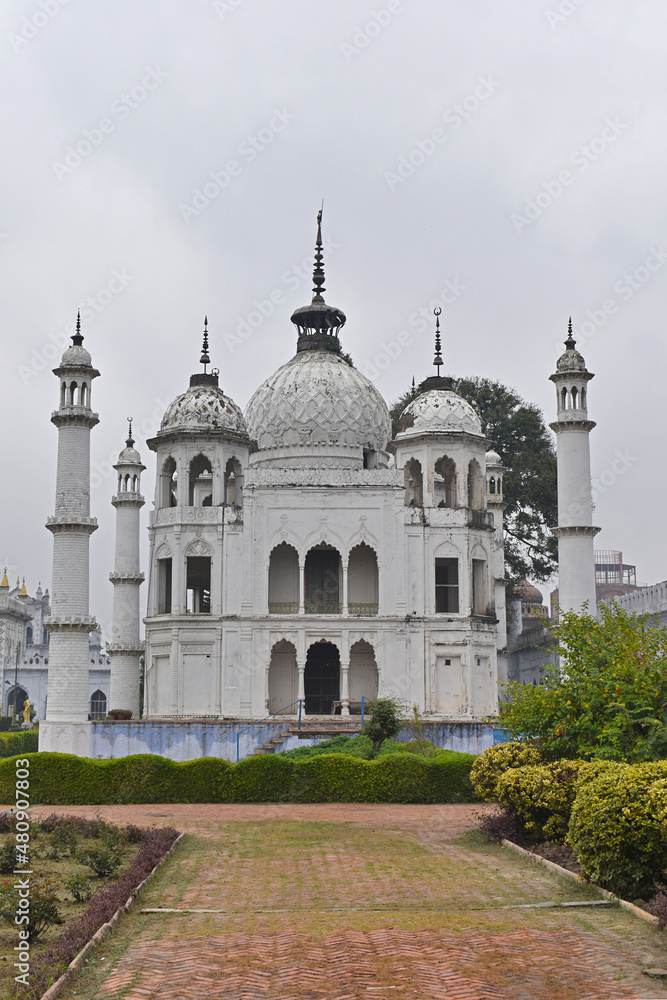 Front view of Treasury opposite the Tomb of Princess Asiya Begum in the Husainabad Imambara complex, Chota Imambara, Husainabad, Tahseen Ganj, Lucknow, Uttar Pradesh.