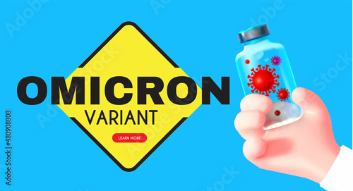 Coronavirus. Omicronn version. Healyjcare and vaccination.