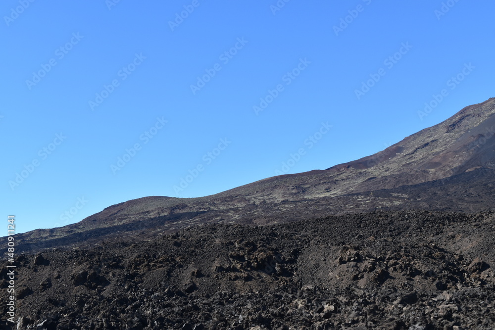 mountain landscape with blue sky