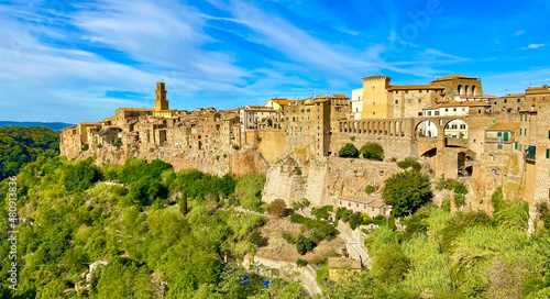 Pitigliano in der Toskana