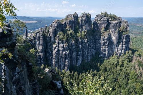 Panorama Schrammsteine in der sächsischen Schweiz