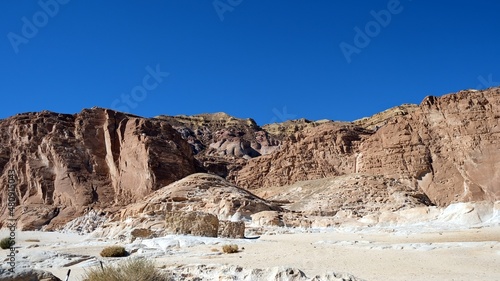 color canyon and white canyon from Sinai desert and mountains 