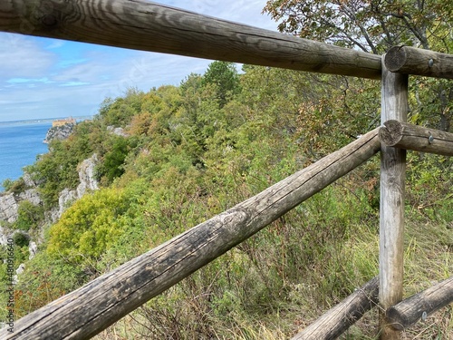 Rilke Weg Wanderweg bei Sistiana zwischen Duino und Triest in der Region Friaul-Julisch Venetien Italien 