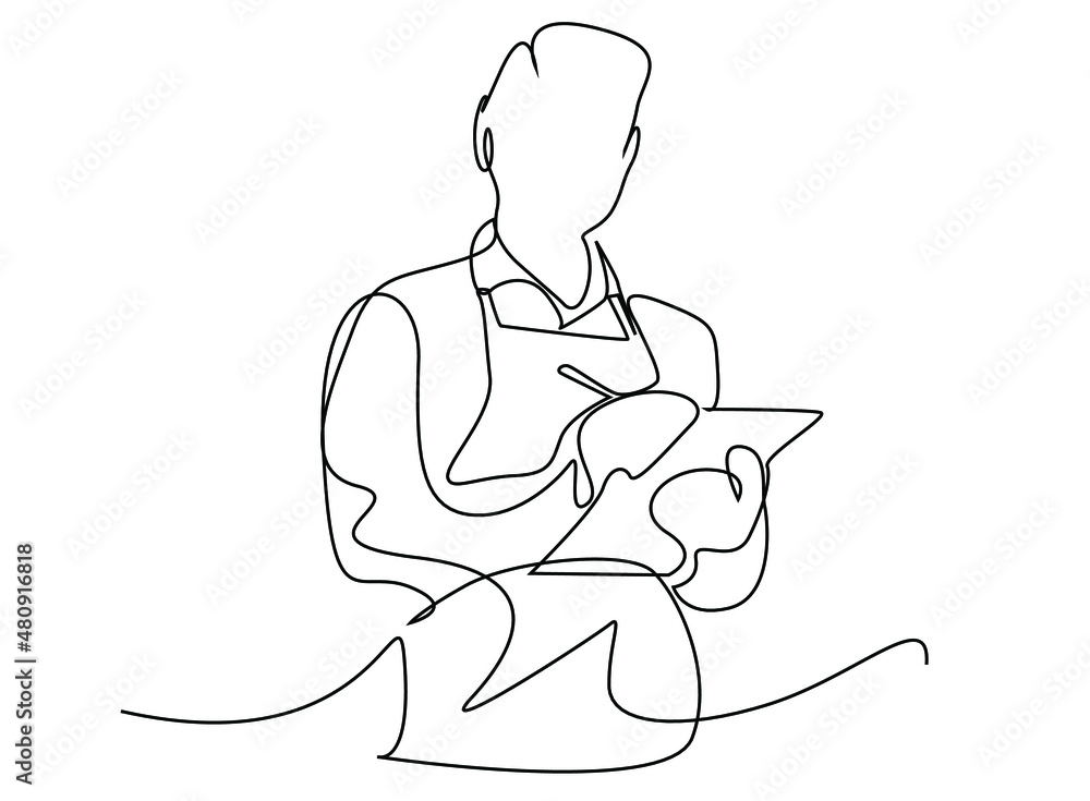 business employee holding pen and notebook taking notes
