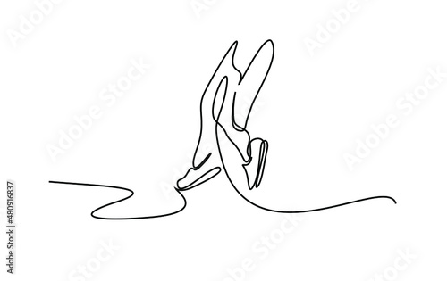 stepping legs artistic drawing concept