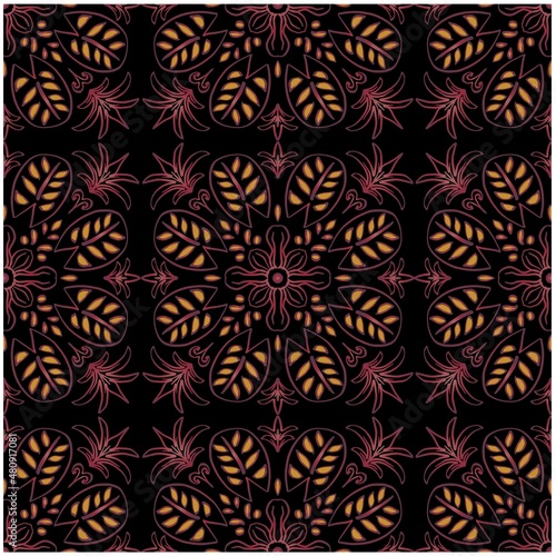 Mandala floral seamless pattern