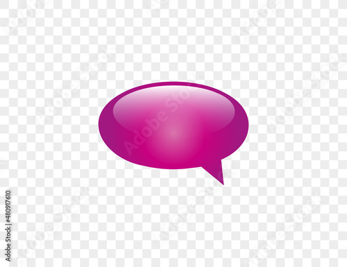 Bubble speech, chat. Vector illustration. Flat design.