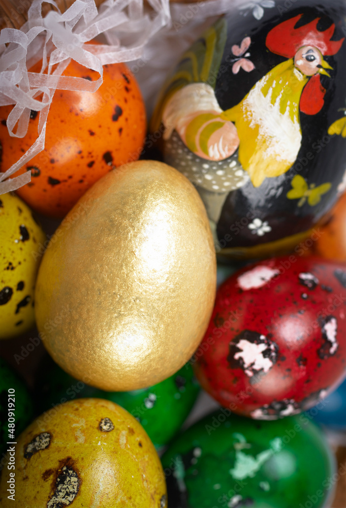 Fototapeta premium Easter Eggs in a basket
