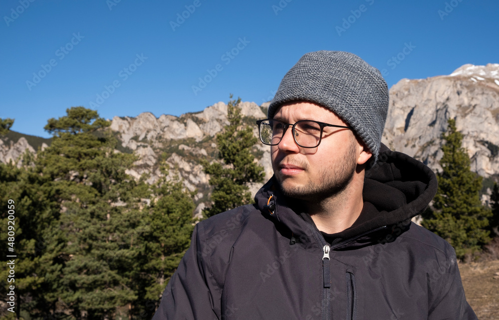 Retrato al llegar a la cima