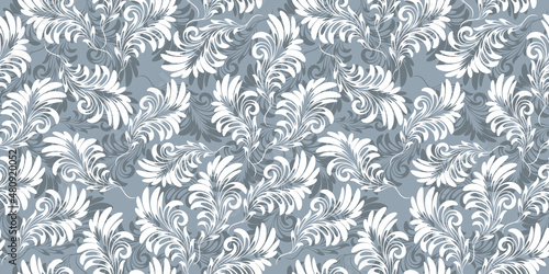 Floral pattern. Seamless graphic vector background. Ornament for fabric, wall-paper, packing.