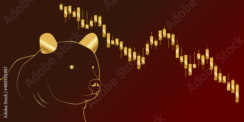 Bear Market Stock Crypto Gold photo