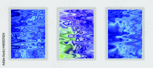 Abstract Color flow gradient background. Liquid marble art texture. Flow inks in water style
