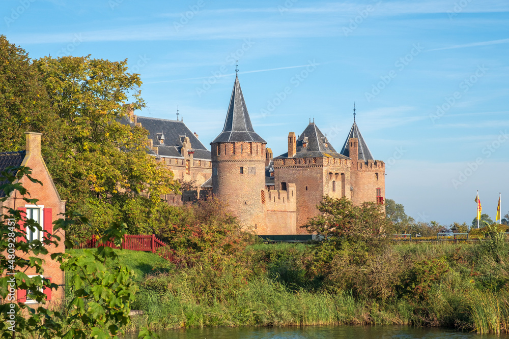 Obraz premium Muiderslot (1280) Muiden, Noord-Holland Province, The Netherlands