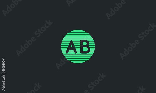 Lines warp logo design. Letter icon made with the circular outline.