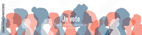 Je vote. Election Présidentielle de 2022 en France.