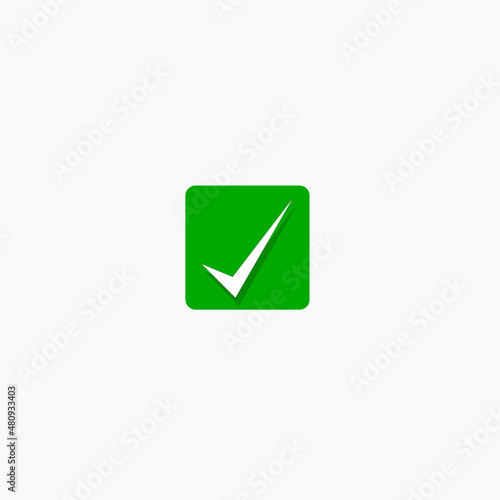Free Download Green Check Box, check mark, white background. - GFXLoad