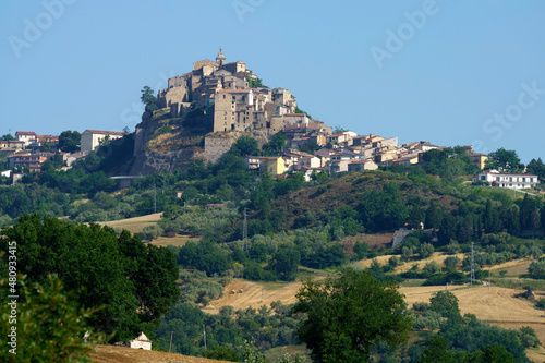 View of Limosano, old village in Campobasso province, Molise