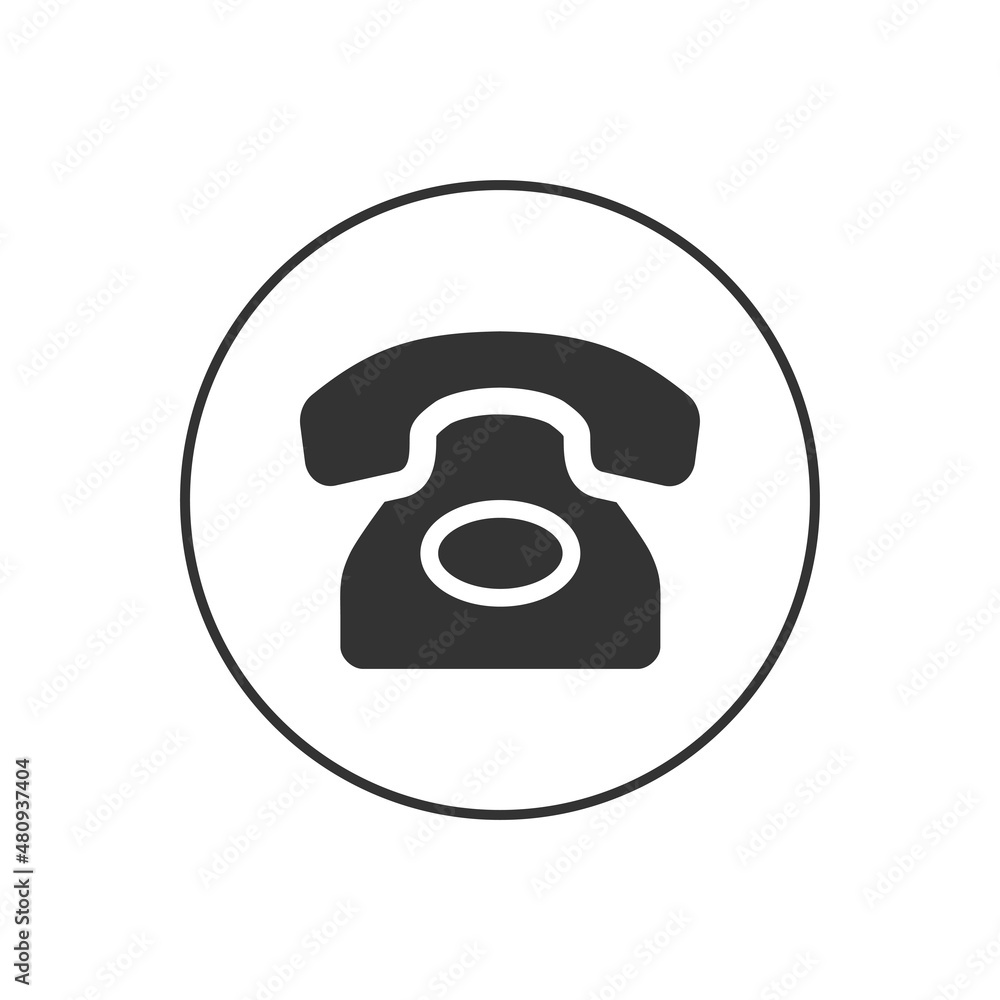 Customer service concept related glyph vector icon. Retro phone icon. Vector illustration. Customer service concept related glyph vector icon. Retro phone icon. Vector illustration.