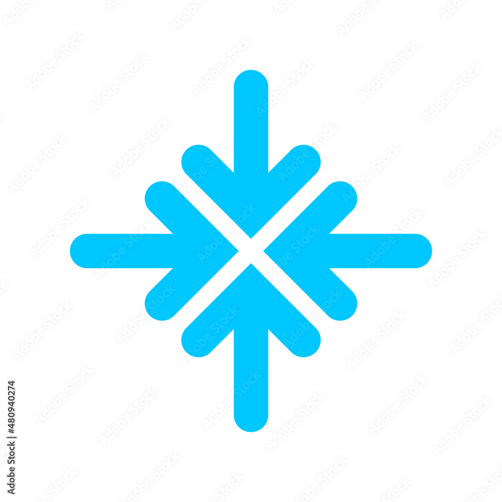 Mesh quadro collide arrows. Vector Mesh quadro collide arrows. Vector