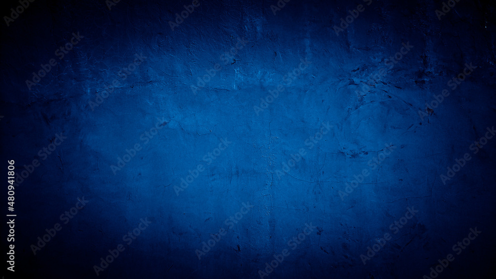 old blue dark abstract cement concrete wall texture background