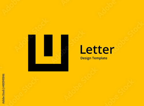 Letter U logo icon design template elements