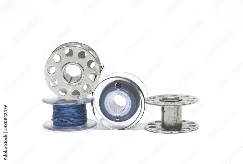 rolls sewing thread thread machines white background rolls sewing thread thread machines white background